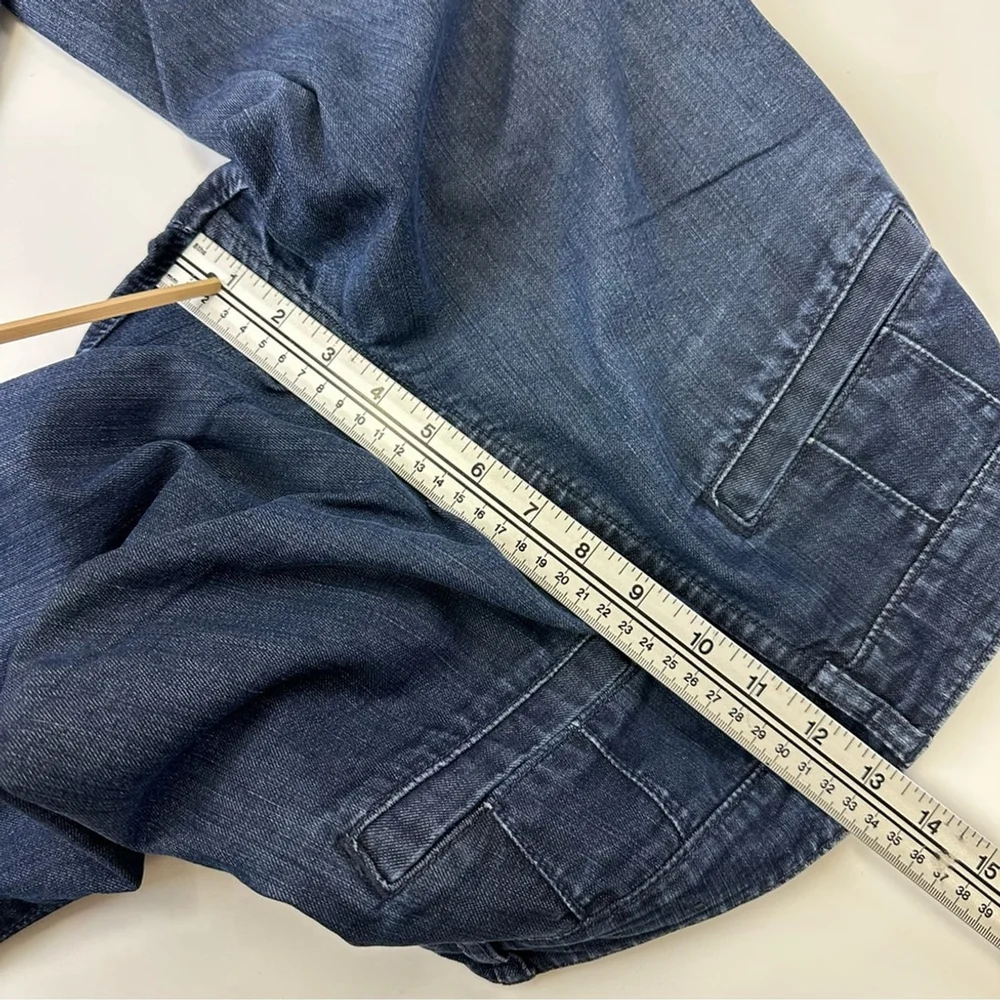 Banana Republic dark wash low rise flare jeans Size 6 wide leg